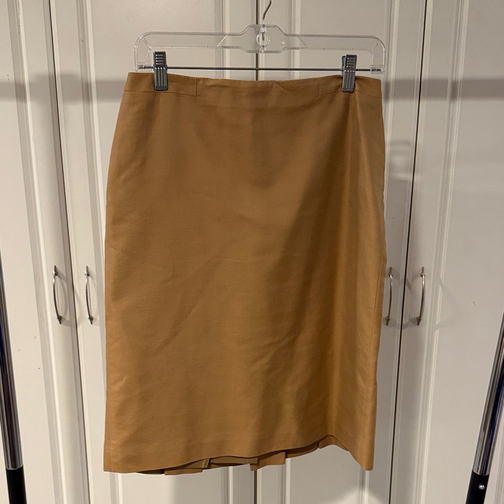 Ann Taylor Camel Pencil Skirt